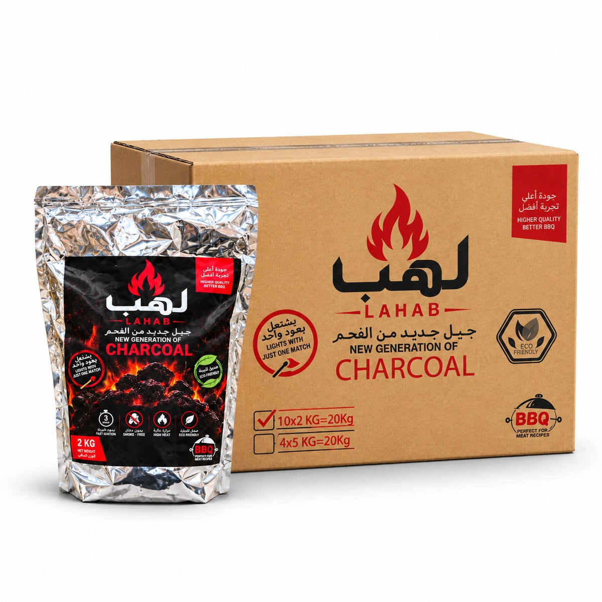 فحم لهب – كرتونة 10 × 2 كغ